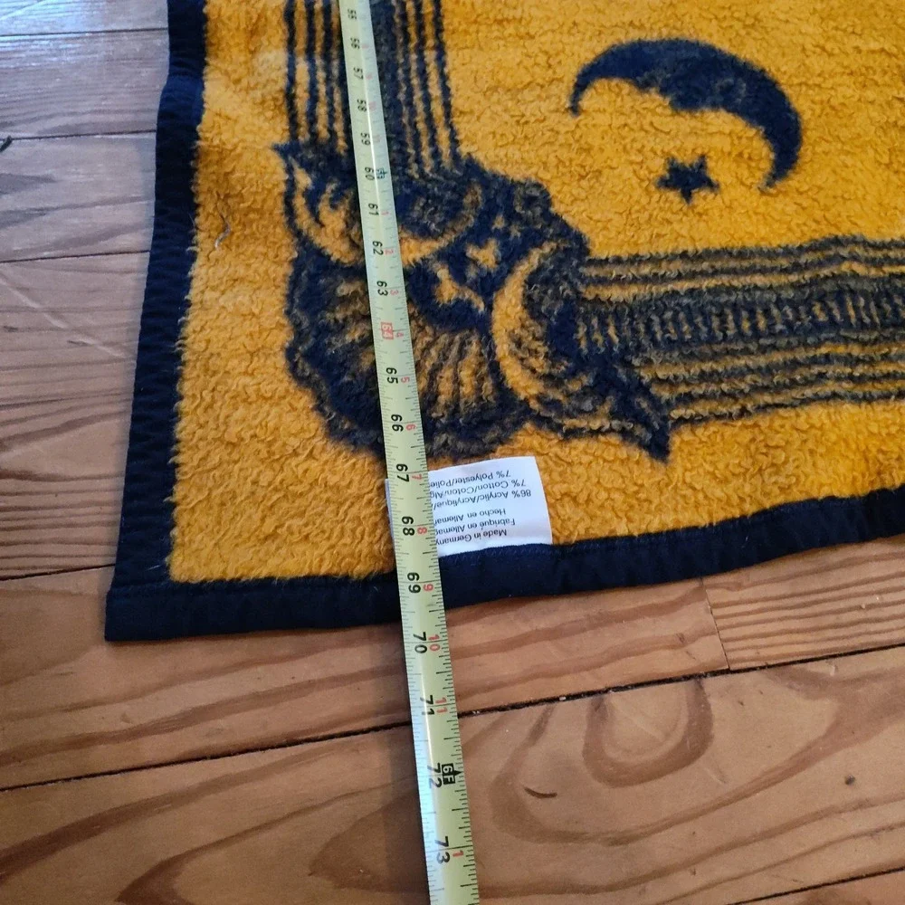 Vintage Celestial Blanket Sun Moon Reversible Zodiac Astrology Whimsigoth Goth